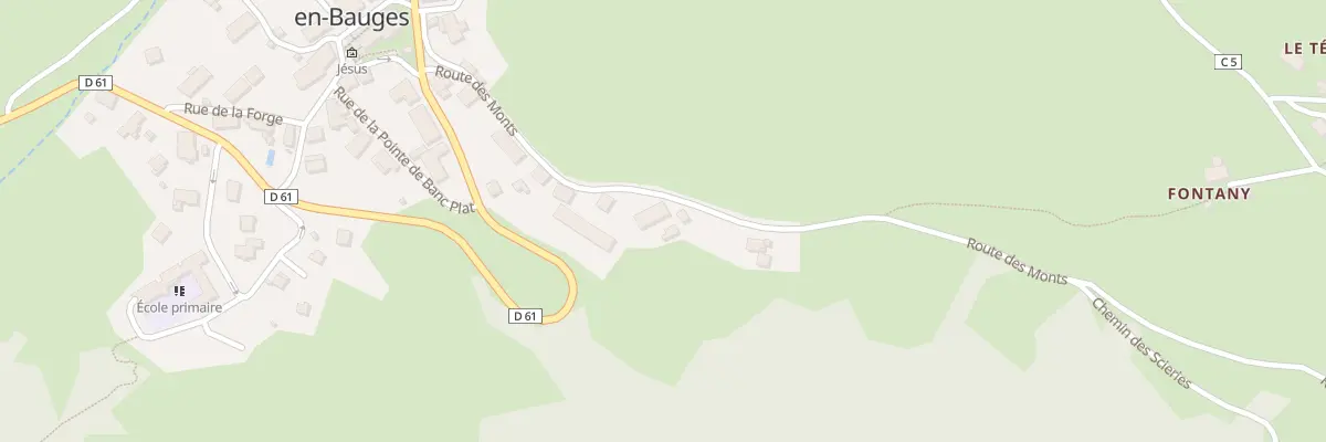 Plan du 208 Rte des Monts à Bellecombe-en-Bauges