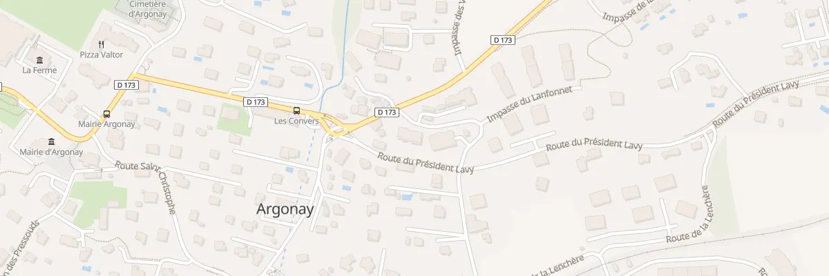 Plan du 105 All du Prévent à Argonay