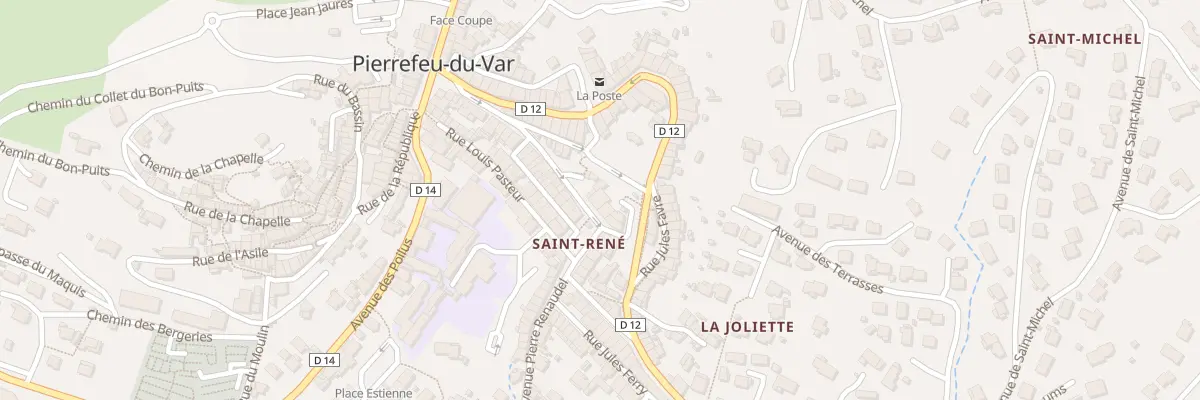 Plan du 1 Rue Général Sarrail à Pierrefeu-du-Var