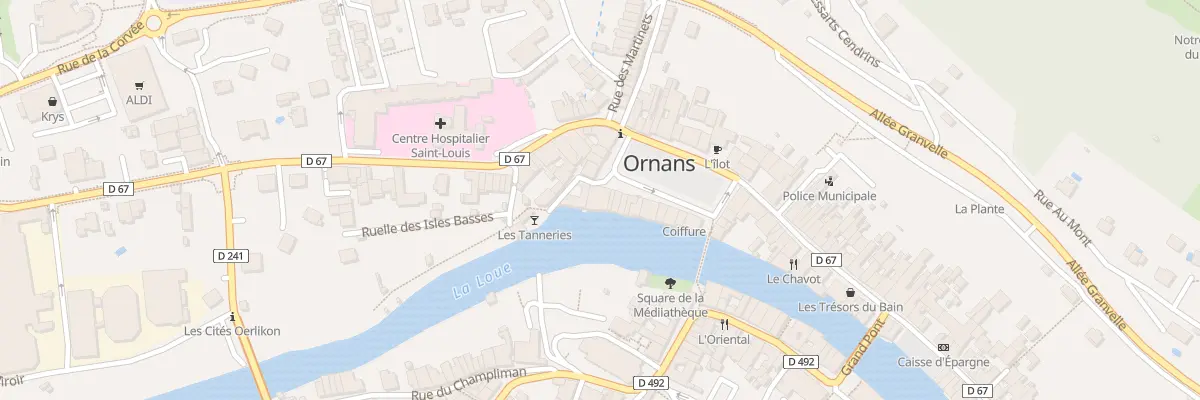 Plan du 33 Pl Gustave Courbet à Ornans