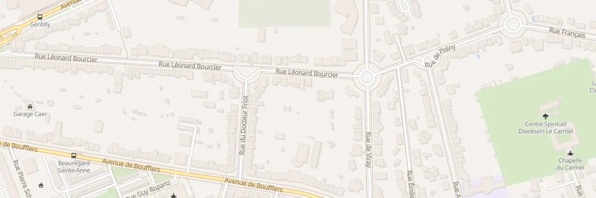 Plan du 17 Rue Leonard Bourcier à Nancy