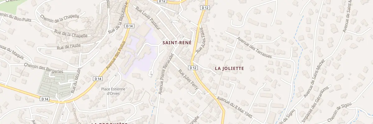 Plan du 2 Rue Victor Maurel à Pierrefeu-du-Var