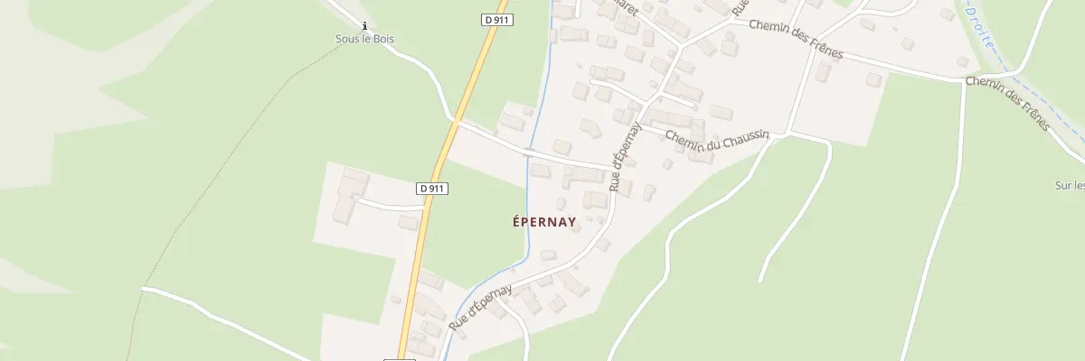 Plan de Eperney à Sainte-Reine