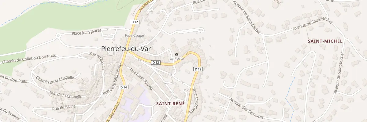 Plan du 8 Rue Jules Favre à Pierrefeu-du-Var