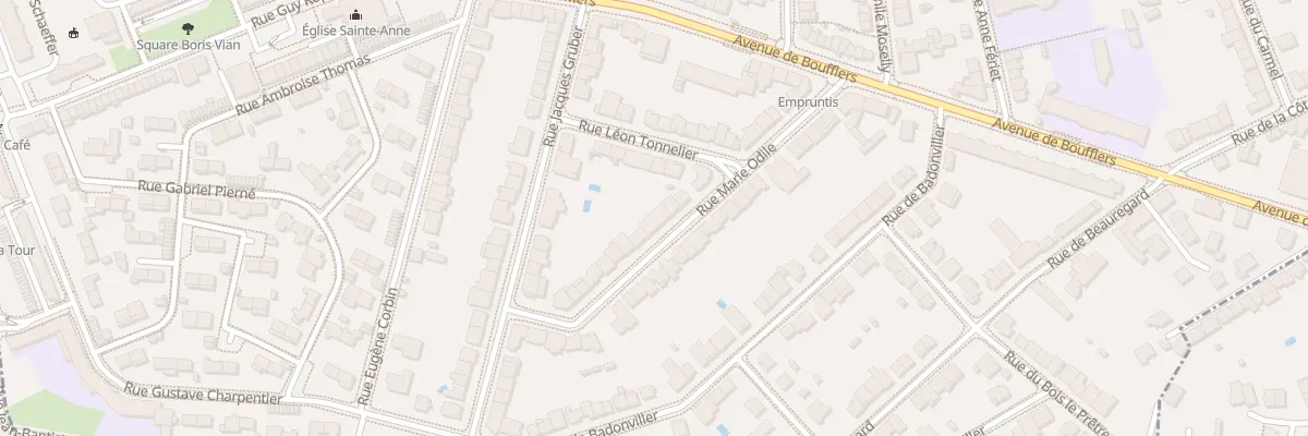 Plan du 20 Rue Marie Odile à Nancy