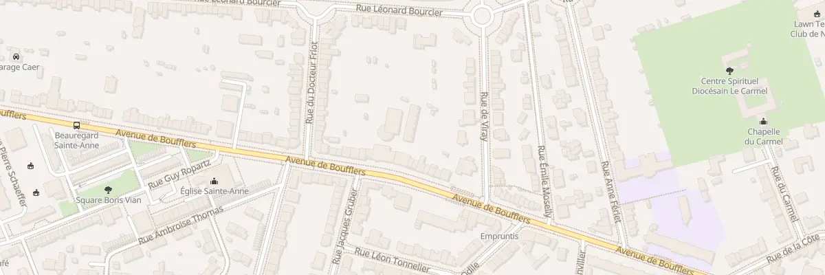 Plan du 234 Av de Boufflers à Nancy
