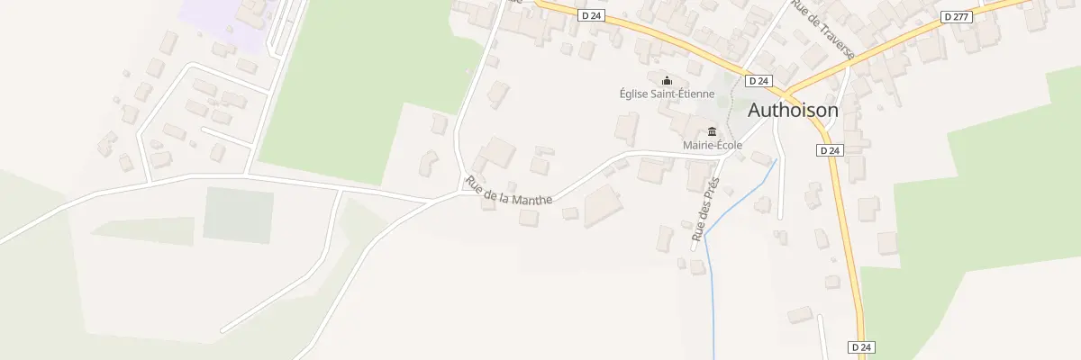 Plan du 6 Rue de la Manthe à Authoison