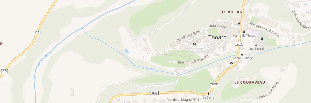 Plan du 136 Le Village à Thoard