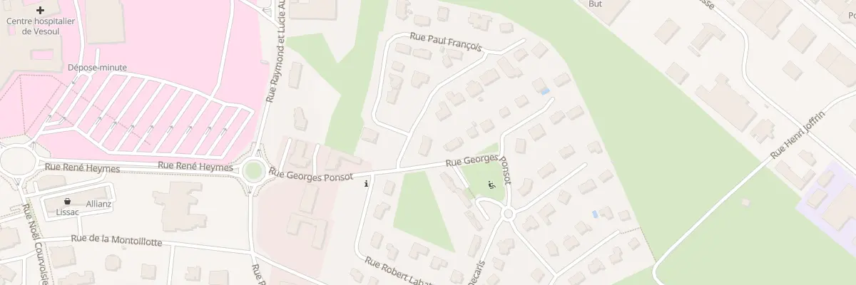 Plan du 5 Rue Georges Ponsot à Vesoul