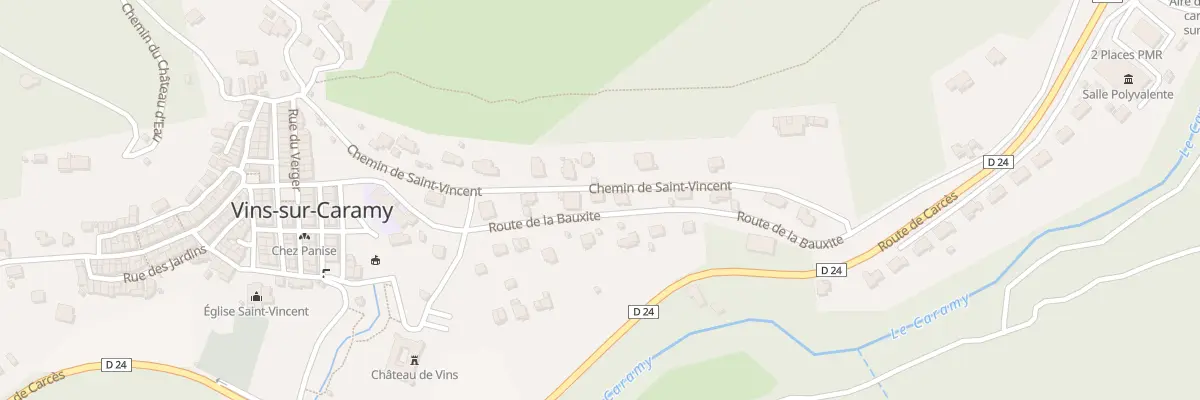Plan du 5270 Les Pres du Chateau à Vins-sur-Caramy