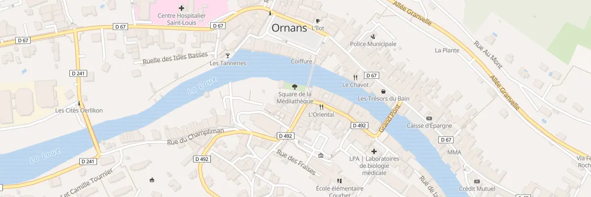 Plan du 30 Rue Saint Laurent à Ornans