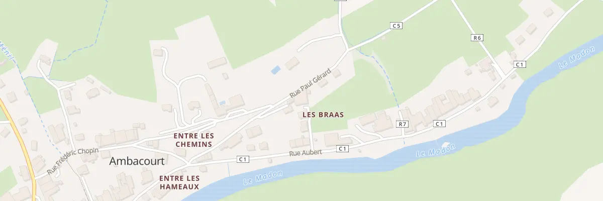Plan du 202 Rue Paul Gérard à Ambacourt