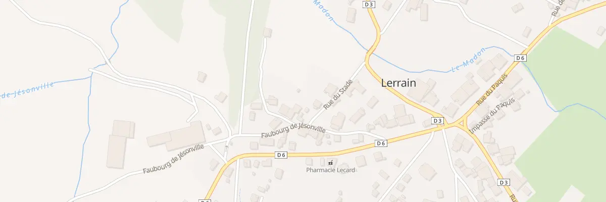 Plan du 8 Rue du Stade à Lerrain