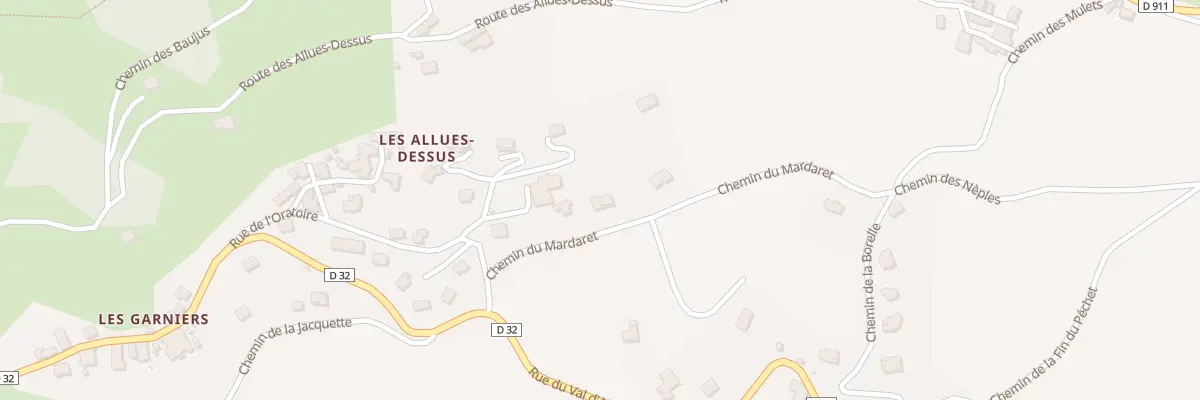Plan du 246 Che du Mardaret à Saint-Pierre-d’Albigny