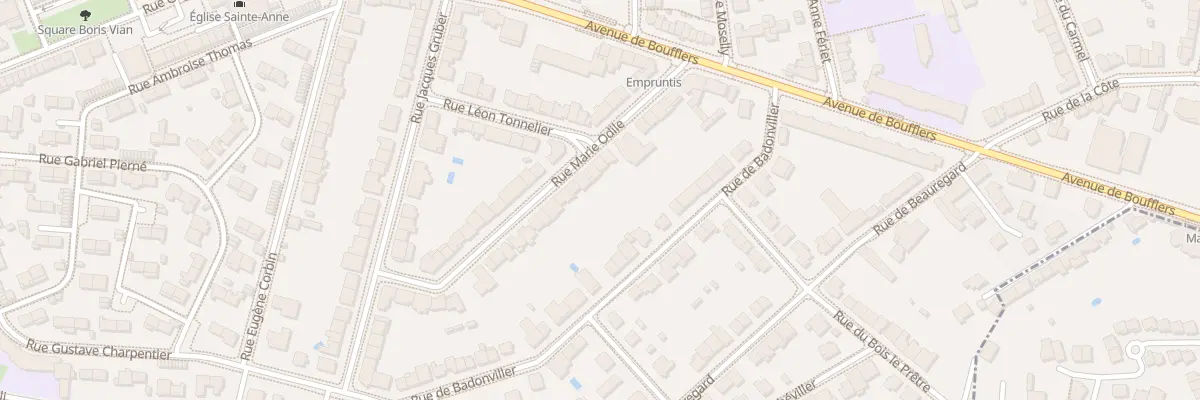 Plan du 23 Rue Marie Odile à Nancy