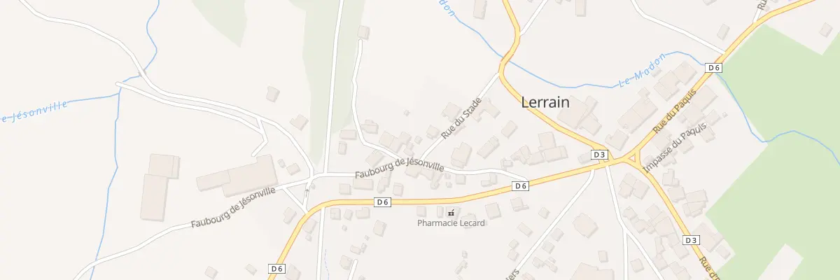 Plan du 6 Rue du Stade à Lerrain