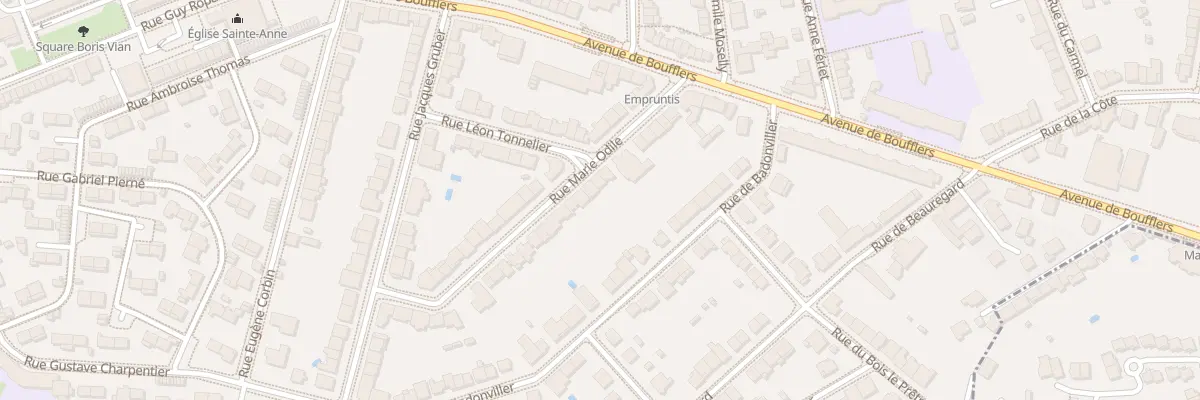 Plan du 21 Rue Marie Odile à Nancy