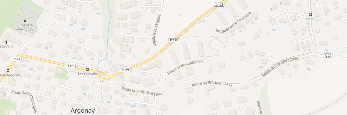 Plan du 45 Imp du Lanfonnet à Argonay