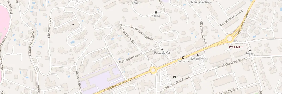 Plan du 8B Rue Docteur Vidal à Hyères