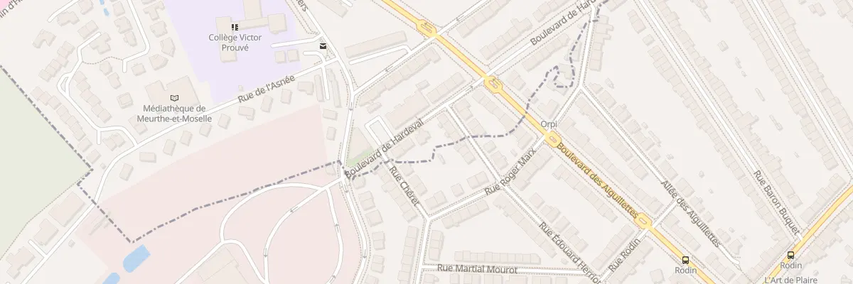 Plan du 101 Bd de Hardeval à Laxou