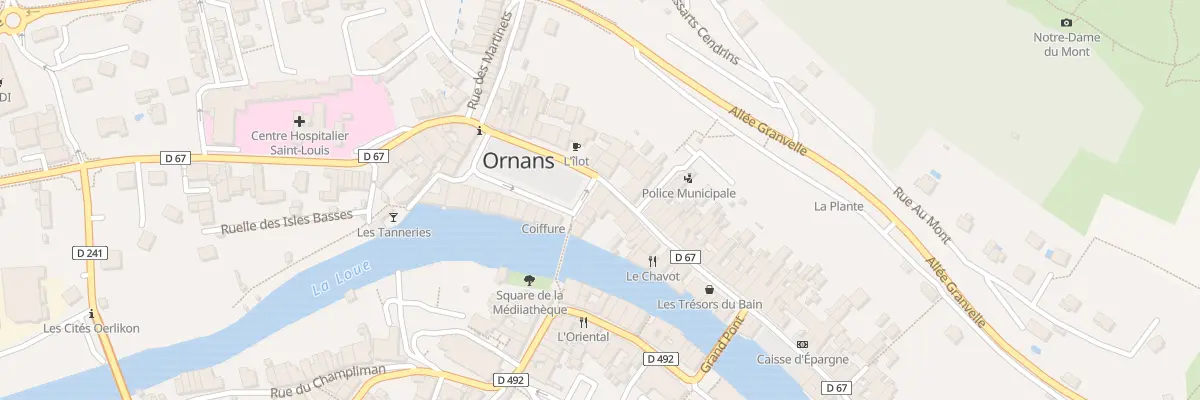 Plan du 2 Rue Pierre Vernier à Ornans