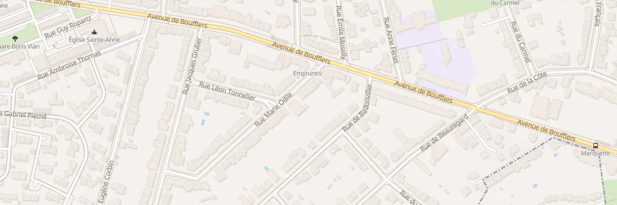 Plan du 9 Rue Marie Odile à Nancy