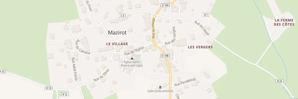 Plan du 1 Rue de l’Eglise à Mazirot