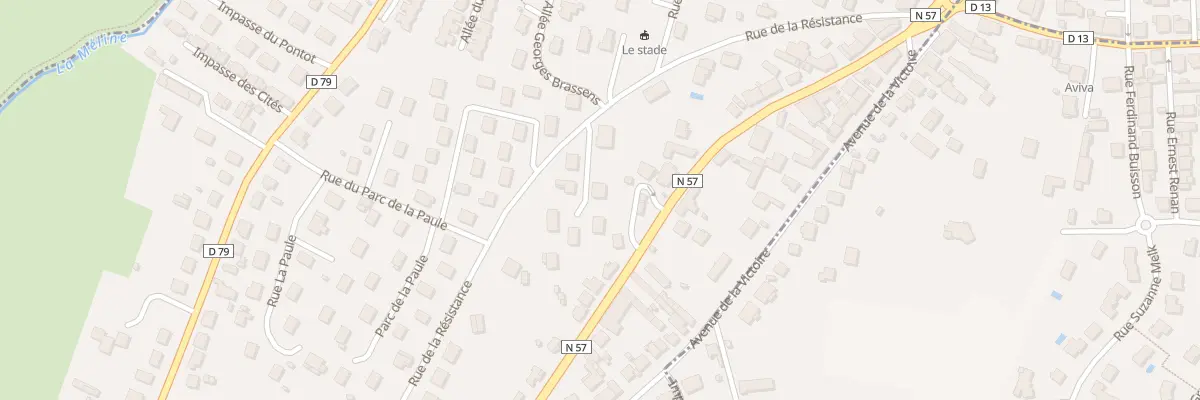 Plan du 13 Rue de la Résistance à Échenoz-la-Méline