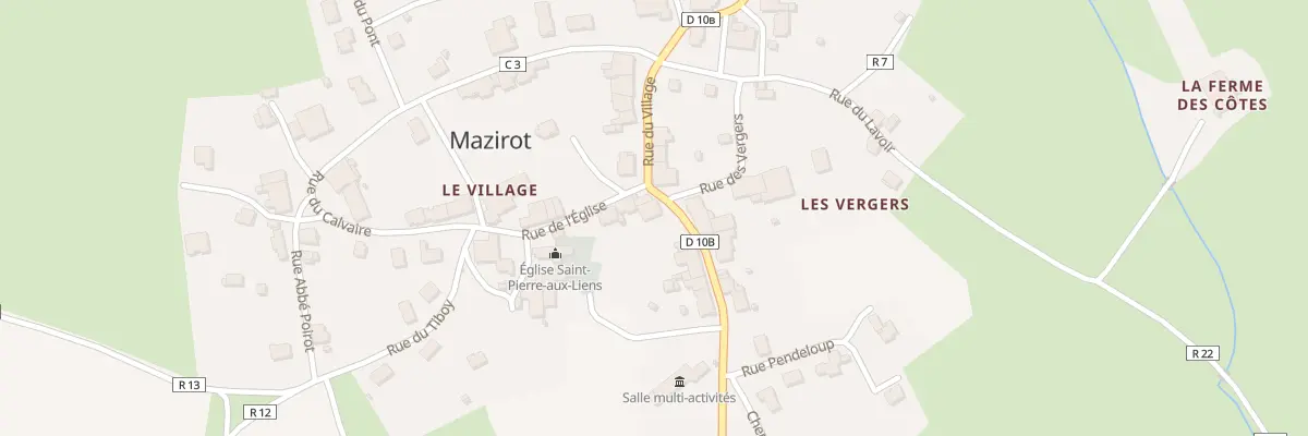 Plan du 4 Rte de Mirecourt à Mazirot