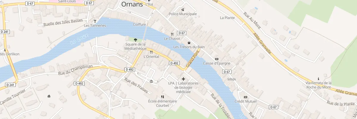 Plan du 8 Rue Saint Laurent à Ornans