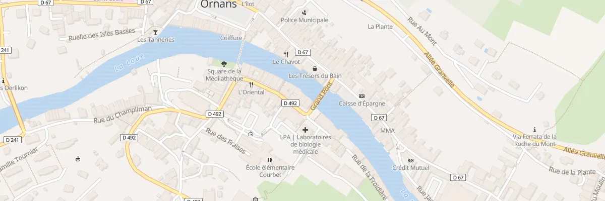 Plan du 6 Rue Saint Laurent à Ornans