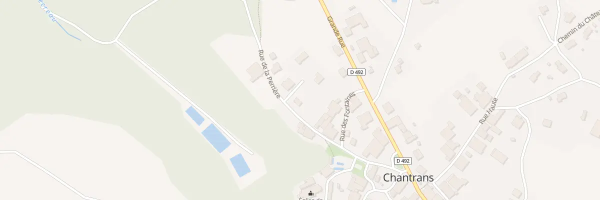 Plan du 6 Rue de la Perrière à Chantrans