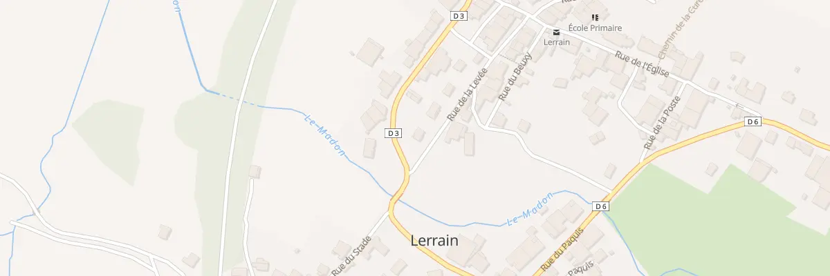 Plan du 1 Rue de la Levée à Lerrain