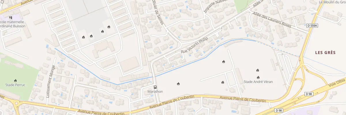Plan du 40 Rue Victorin Philip à Hyères