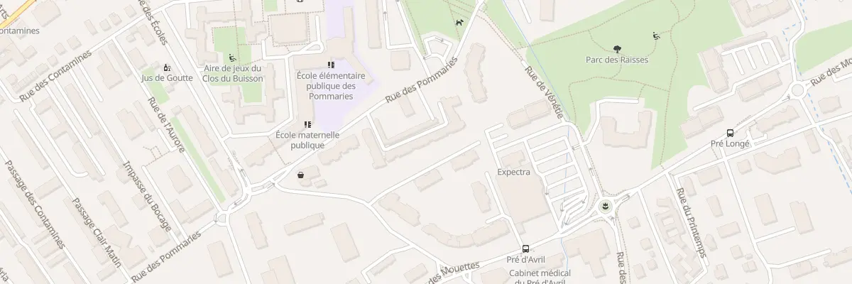 Plan du 28 Rue des Pommaries à Annecy