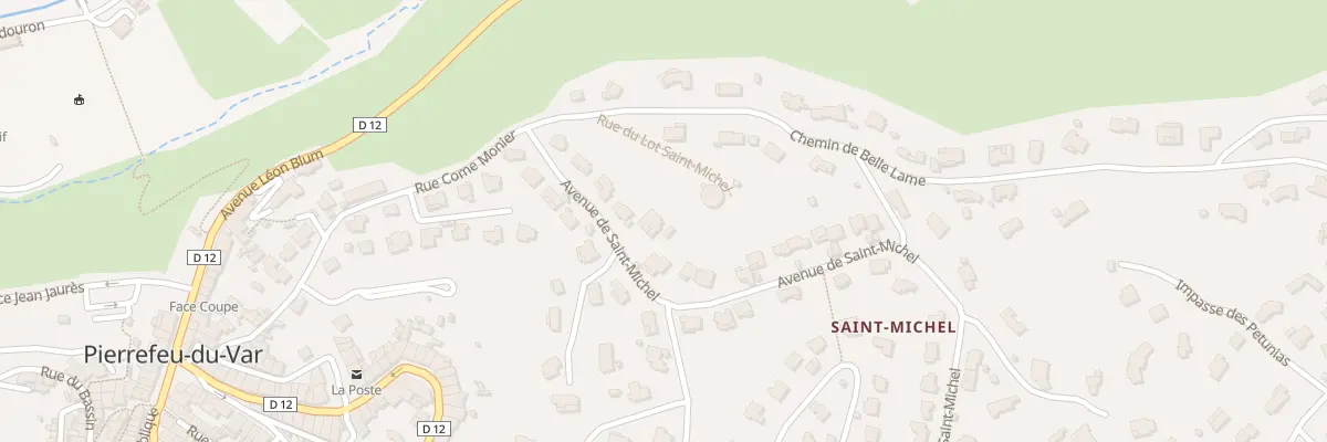 Plan du 68 Av Saint-Michel à Pierrefeu-du-Var