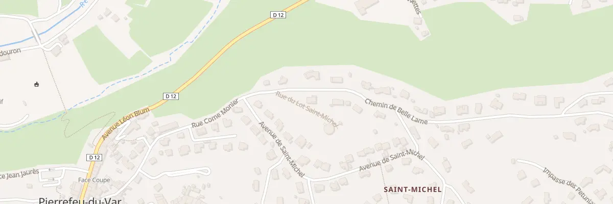 Plan du 6 Che de Belle Lame à Pierrefeu-du-Var