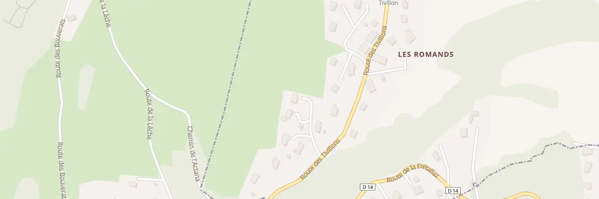 Plan du 1098 Rte des Tivillons à Charvonnex