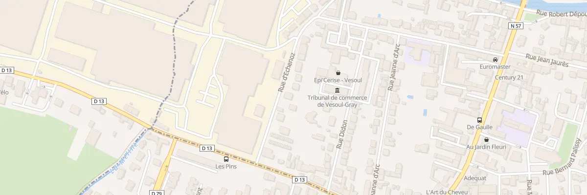 Plan du 25 Rue d’Echenoz à Vesoul