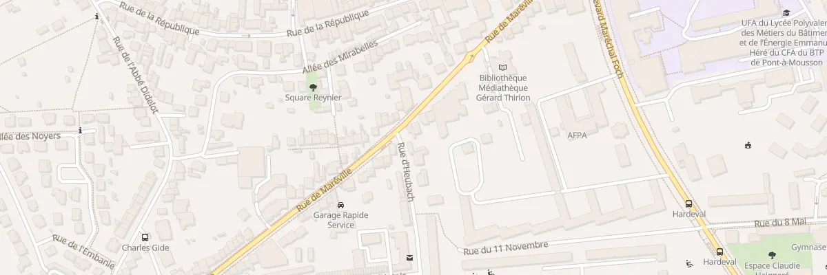 Plan du 35 Rue de Maréville à Laxou