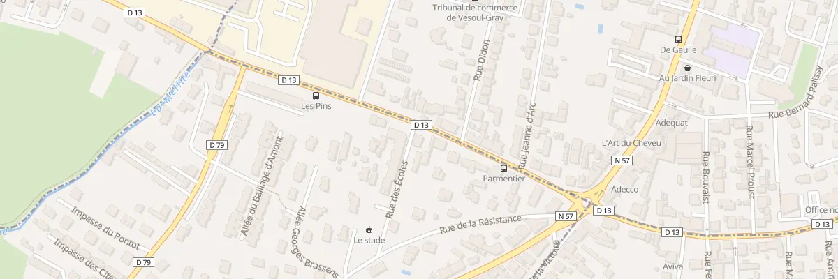 Plan du 15 Rue Jean Parmantier à Échenoz-la-Méline