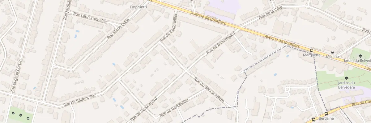 Plan du 1 Rue de Champenoux à Nancy