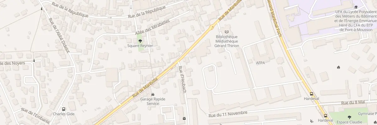 Plan du 33 Rue de Maréville à Laxou