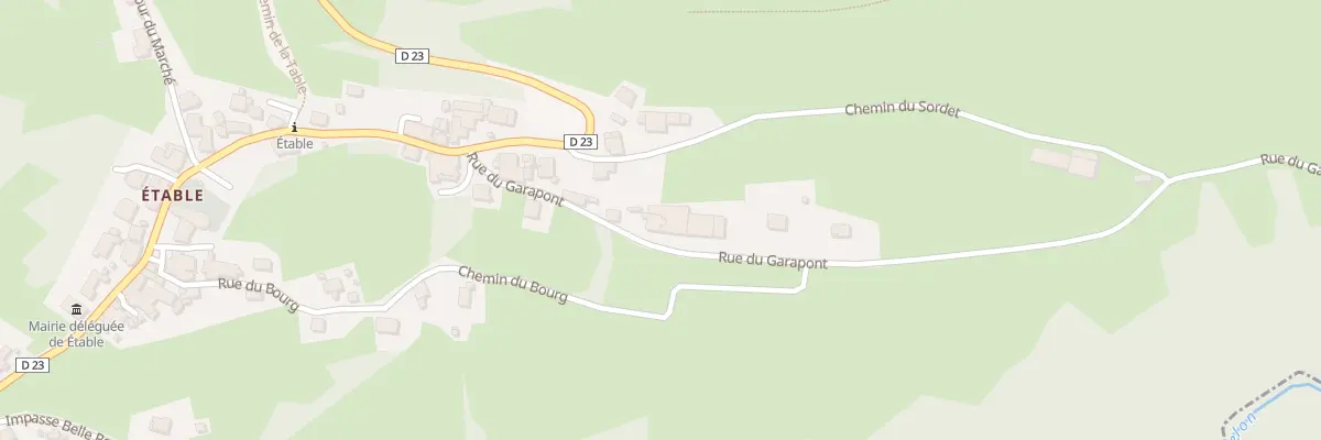 Plan du 131 Rue du garapont à Valgelon-La Rochette