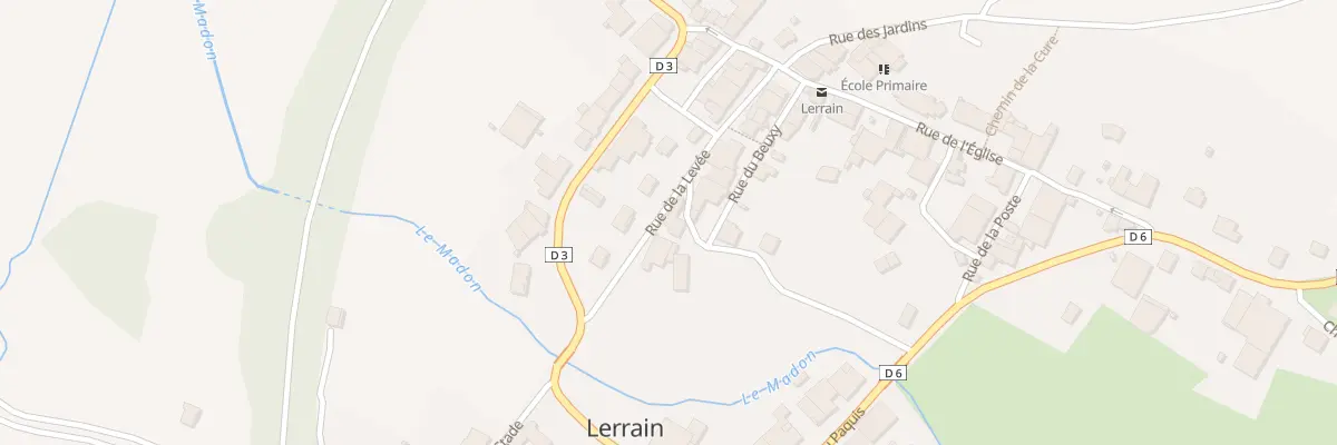 Plan du 5001 Rue de la Levée à Lerrain