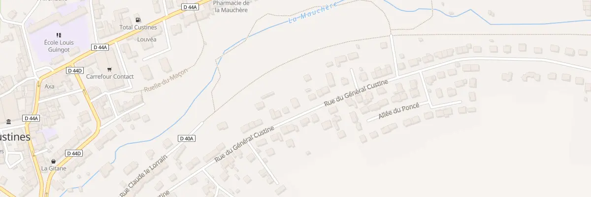 Plan du 25 Rue du Général Custine à Custines