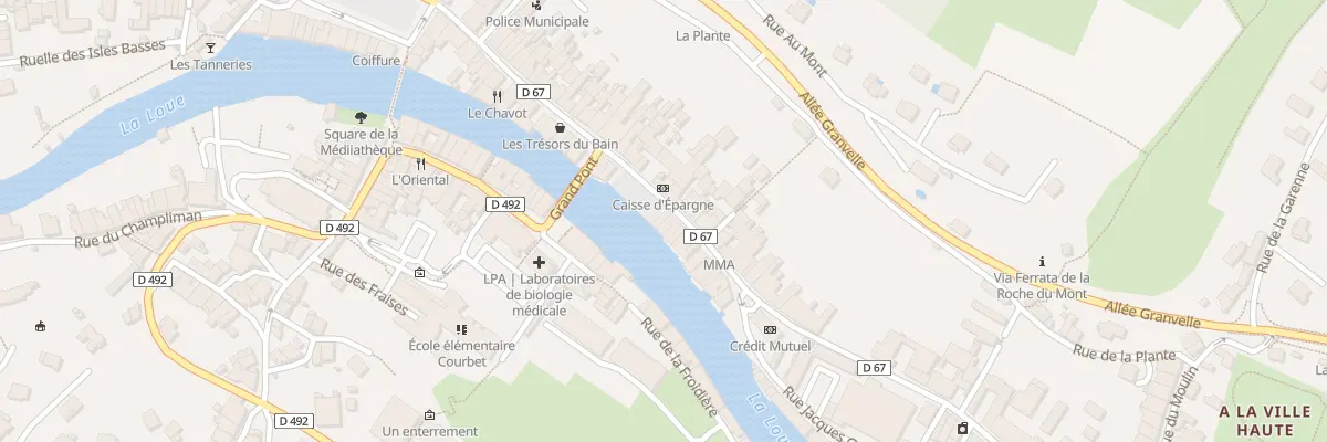 Plan du 52 Rue Pierre Vernier à Ornans