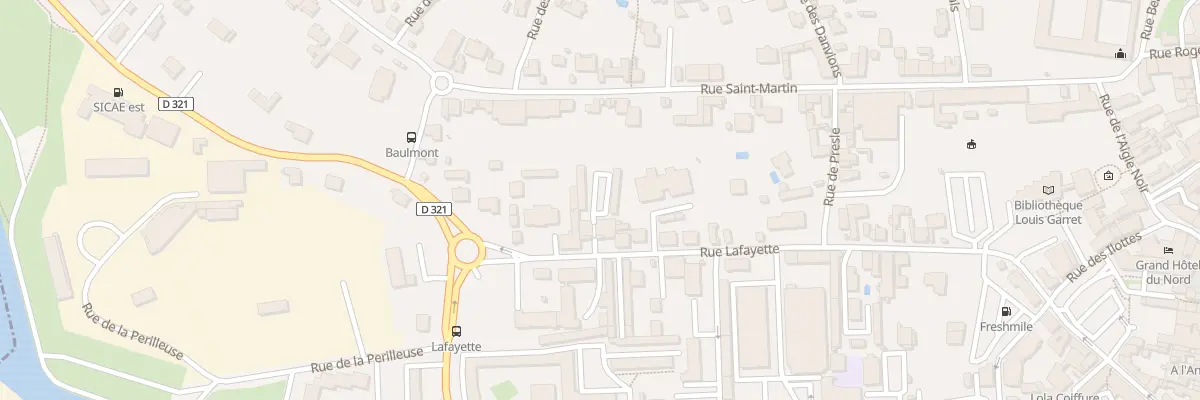 Plan du 36 Rue Lafayette à Vesoul