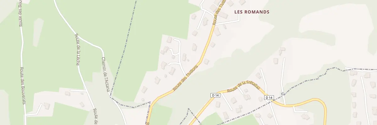 Plan du 1094 Rte des Tivillons à Charvonnex