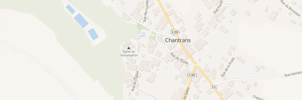 Plan du 6 Rue de l’Eglise à Chantrans